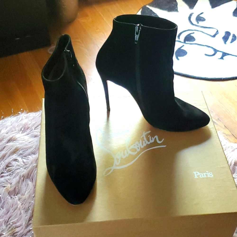 Authentic Christian Louboutin booties w/ box and dust bag